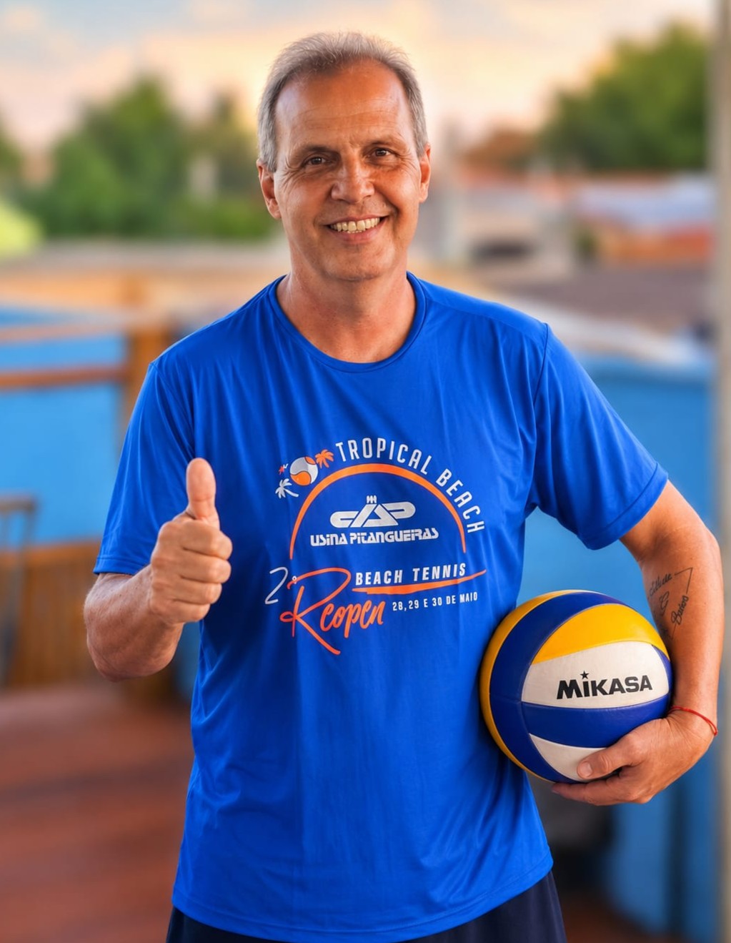 Junior Galhardo, professor de Beach Kids e Vôlei
